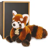 Doudou et Compagnie Pluche - VERHAAL VAN EEN BEER - De Authentieke - Rode Panda - 20 cm - Binnen - Meisje