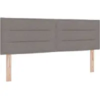 vidaXL Hoofdbord Taupe 144 cm Stof