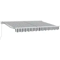 vidaXL Zonnescherm Frame Antraciet en Wit 350 x 200 cm