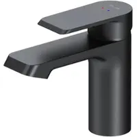 AM.PM : Wastafelkraan, badkamer, zwart, wastafelmengkraan, badkraan, mengkraan, wastafelkraan, badkamer