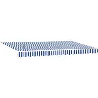 vidaXL Uitschuifbare luifel Blauw 350 x 200 cm Stof