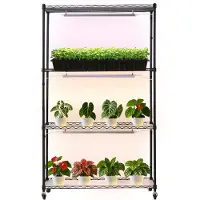 Vevor plantenrek met kweeklamp 90x35x150 cm