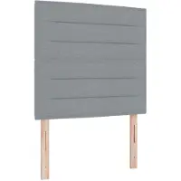vidaXL Hoofdbord Lichtgrijs Stof