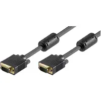 Gembird Premium VGA monitor kabel met ferriet kernen - CU koper aders / zwart - 3 meter