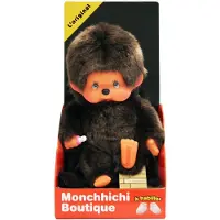 Bandai - Monchhichi - Originele Monchhichi knuffel - Iconische apenknuffel uit de jaren 80 - Zacht pluche 20 cm voor kinderen en volwassenen - Speelgoed voor kinderen van 2 jaar en + - 84637