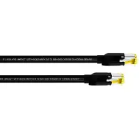 Cordial 15576 RJ45 Netwerkkabel, patchkabel CAT 7a S/FTP 1.00 m Zwart PUR-mantel 1 stuk(s)