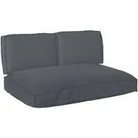vidaXL Kussen Set Oxford Stof Antraciet 120 x 80 x 52 cm