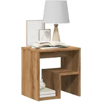 vidaXL Nachtkastjes 2 st 40x30x40 cm bewerkt hout artisanaal eiken