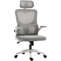 Vinsetto bureaustoel van mesh (100% polyester) - 60x59x122cm - grijs