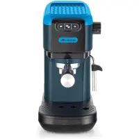 Ariete Espressomachine 1399 - 15 bar, 1300W, Compatibel met Poeder en ESE Pads, Reservoir 1,1L, Melkopschuimer, Blauw