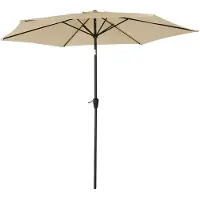 Happy Garden HAPUNA rechte ronde parasol 2,70m diameter beige