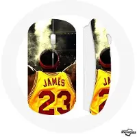 MANIACASE Draadloze Muis - Lebron James - Geel - Compatibel met Mac en PC - Inclusief USB Wi-Fi dongle