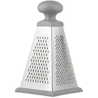 King Hoff 4-Zijdes Rasp Piramide - Multifunctionele Rasp met 4 Verschillende Raspvlakken - 21 cm - Rasp, Fijn Raspen, Zesten en Snijden - KH-1988