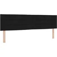 vidaXL Hoofdbord Zwart 180 cm Stof