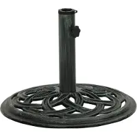 vidaXL - Parasolvoet - 44x44x31 - cm - gietijzer - groen