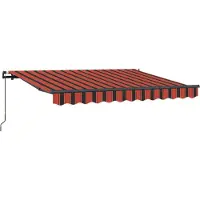 vidaXL Uitschuifbare luifel Oranje 250 x 200 cm Stof