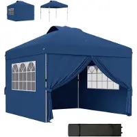 Outsunny -Pop-up luifel-Oxford-stof-297x297x284cm-Blauw