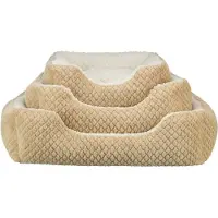Trixie hondenmand kaline mio hoekig lichtbruin/creme 50x40 cm
