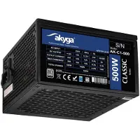 Akyga Atx-Voeding 500W Voor Computer 2X Pci-E 6 2 4X Sata 2X Molex Ventilator 12Cm