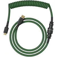 Glorious PC Gaming Race Spiraalslang Bosgroen, USB-C naar USB-A spiraalslang, Muis + Toetsenbord Accessoires, Groen