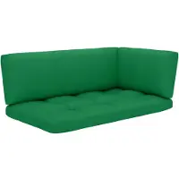 vidaXL Palletkussens 3 st stof groen