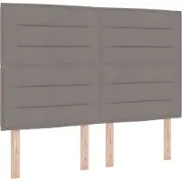 vidaXL Hoofdbord Taupe 144 cm Stof