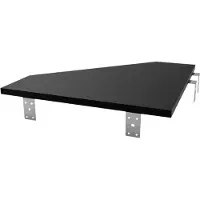 Glorious Modular Side Rack Adapter Schwarz - Accessoire voor studiotafels