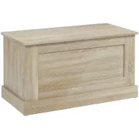 HOMCOM Opbergkist - Spaanplaat - 80x40x45cm - Natuurlijk hout