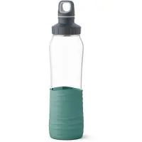 EMSA Waterfles Drink2Go Glass Transparant/Petrol