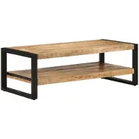 vidaXL Salontafel 120x55x40 cm massief mangohout