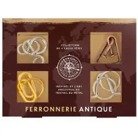 Professor puzzle Set de 4 Casse-têtes Proffesor puzzle en métal