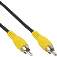 InLine 89937L composiet videokabels 5 m RCA Zwart