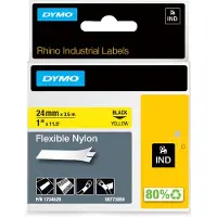 Dymo 1734525 (S0773850) Tape Zwart op geel (24 mm)