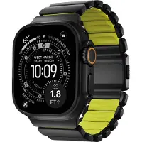 Nomad Stratos Titanium Strap Apple Watch 44mm / 45mm / 46mm / 49mm Zwart/Volt - NM011130858