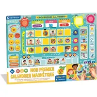 Clementoni Schrijf en letterspel Mon premier calendrier magnétique Franstalige Versie