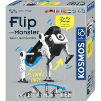 Kosmos Flip Monster – Experimenteerset – Bouw je eigen springende monsterrobot – Werkt met tandwielen, veermechaniek en katapultwerking – Flip monster