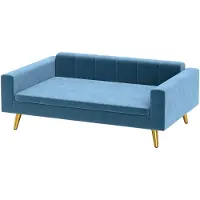 PawHut -Huisdierenbank - Polyester - 94x59,5x31,5cm - Blauw