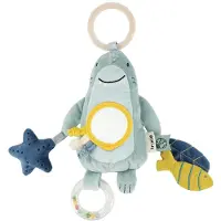 Trixie Mr. Shark Hangend activiteitenspeeltje - 3m+ - met Kralenring, Spiegel & Knisperpapier