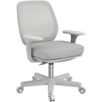 Vinsetto bureaustoel met mesh bekleding, 55x48x94,5 cm, grijs