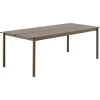 Muuto Linear Steel Tafel Taupe | 220 x 90 CM | 86.6 x 35.5in