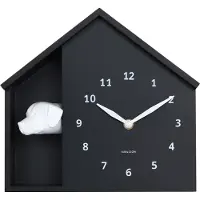Karlsson Peeking Doggy Wandklok | Ø24.9cm | Zwart