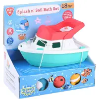 Playgo badspeelgoed boot met spuitfiguurtjes voor sensorisch spel.
