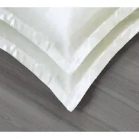 Beauty Silk - Kussenslopen - 60x70 - 2 stuks - Glans Satijn - Ecru