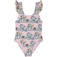 Stella McCartney Kids Badpak - Roze m. Bloemen - - 8 jaar (128) - Badpakken