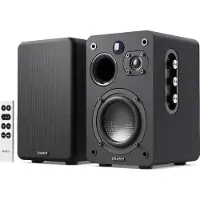 Majority D70X Active Bookshelf Speakers - Bluetooth - 70W RMS - Stereo - Ingebouwde Mid-woofer - Zwart