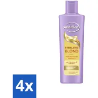 Andrélon – Shampoo – Stralend Blond – 250 ml - Voordeelverpakking - 4 stuks