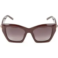 Furla Zonnebril SFU979 53/19/140 Volledig Glanzend Bruin Acetaat VROUW SFU979