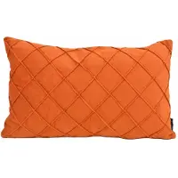 NOVÉE Sierkussen Velvet Cross Terracotta | 30 x 50 cm | Velvet/Polyester