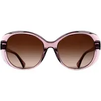 Ralph Lauren RA5335U 611813 glanzend transparant violet gradiënt bruin zonnebril