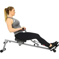 DNA Buikspiertrainers - Roeimachine - Roeiapparaat - Roeitrainers - Grijs - 138cm x 51cm x 59cm